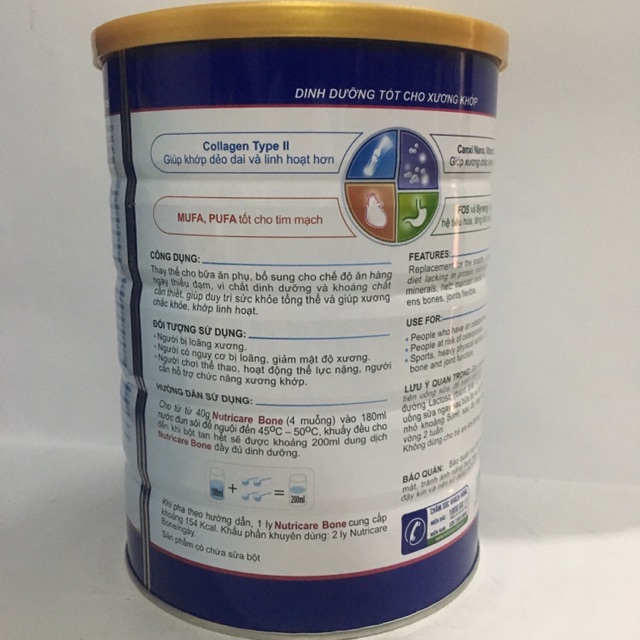 Sữa NutriCare Bone 900g (date:6/2025