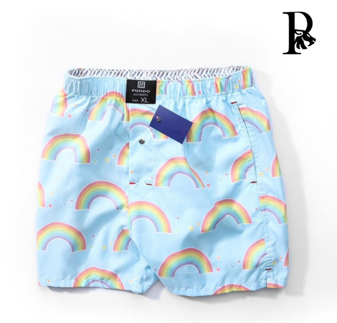 Quần đùi nam mặc nhà PUNDO short mặc ngủ chất cotton cao cấp mặc mát SNPD02