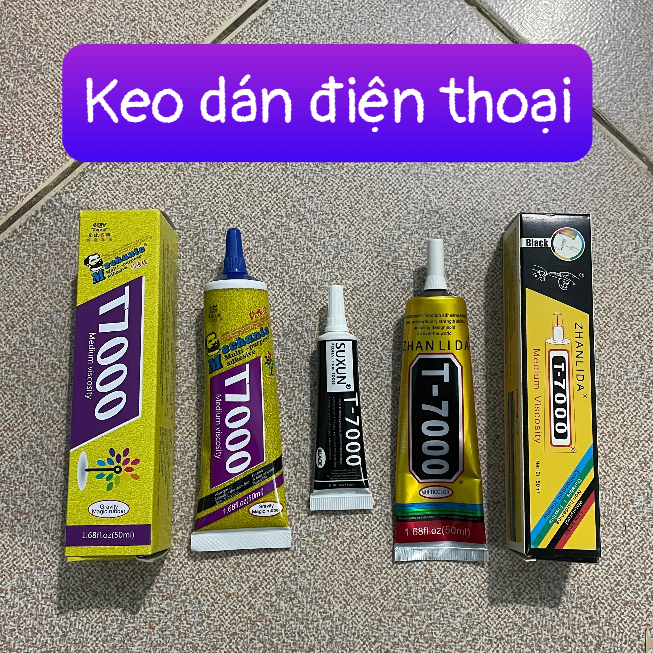 keo dán điện thoại chuyên dụng T7000