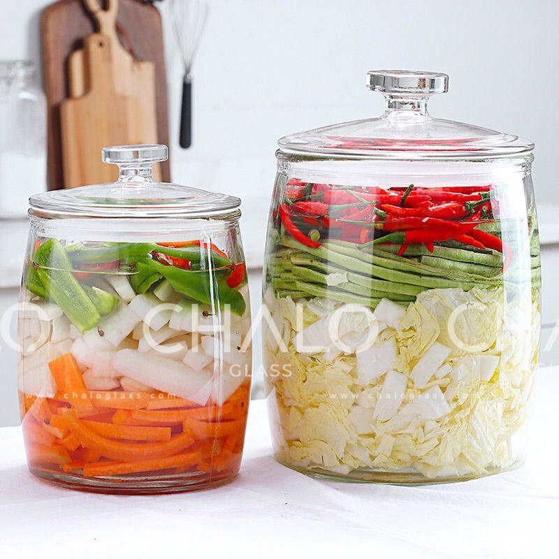 Bình thuỷ tinh nắp núm cỡ 3000ml~5000ml