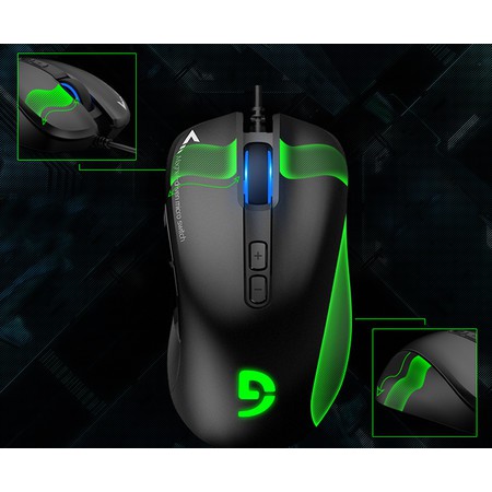 Chuột Gaming Fuhlen G90 Pro 5000DPI LED 6 Nút - Hàng