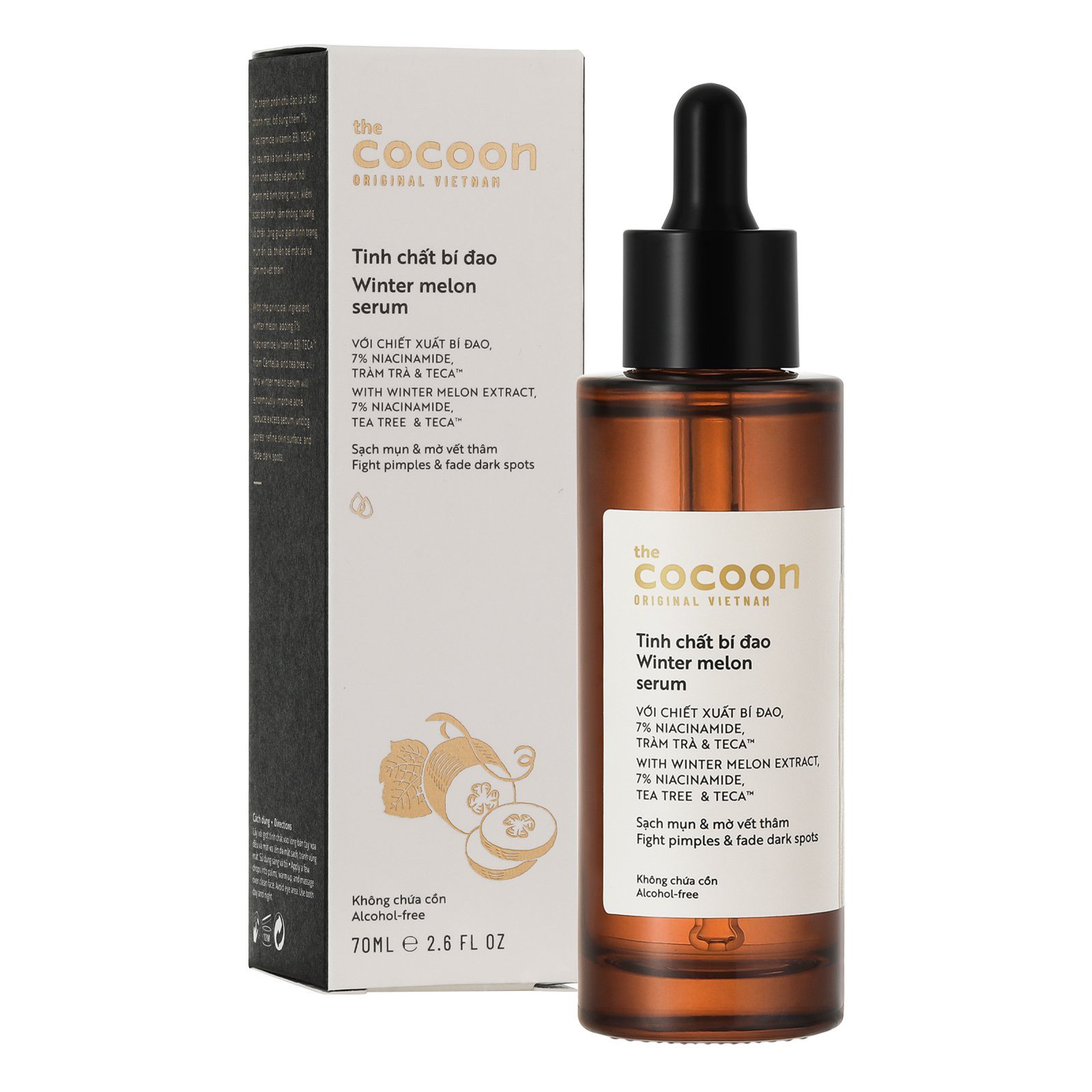 Tinh chất bí đao cocoon 70ml serum Winter melon