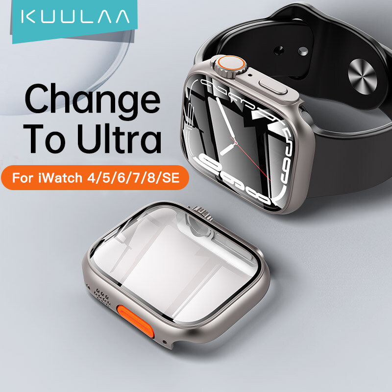 KUULAA Watch Case for Apple Watch Series Ultra 8 7 6 5 4 SE 41mm 45mm