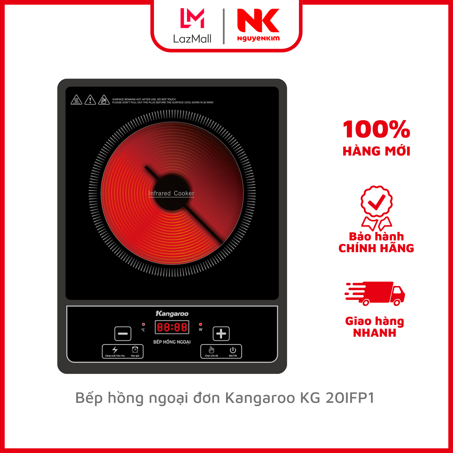 Bếp hồng ngoại đơn kangaroo kg 20ifp1