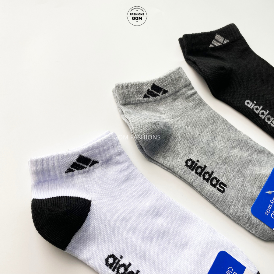 Set 5 đôi vớ cổ ngắn nam nữ hàng VNXK, tất cổ thấp chất liệu cotton dày dặn thoáng mát khử mùi - ADINGAN-CB5
