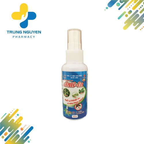 [HCM]Tinh Dầu Đuổi Muỗi - Anti-In (Dạng Xịt 60Ml)