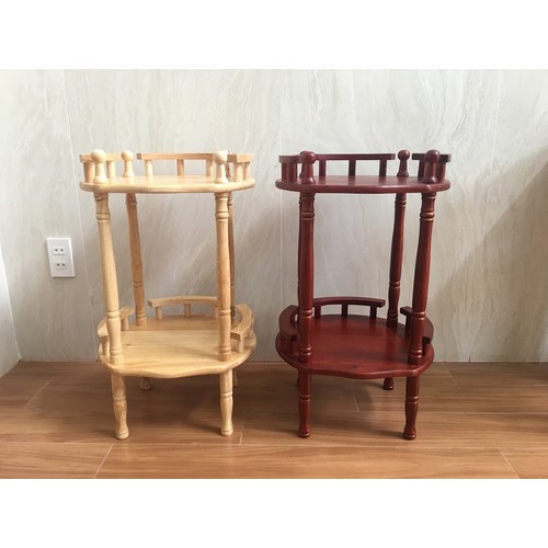 [HCM]KỆ ĐỂ BÌNH NƯỚC 2 TẦNG BẰNG GỖ
