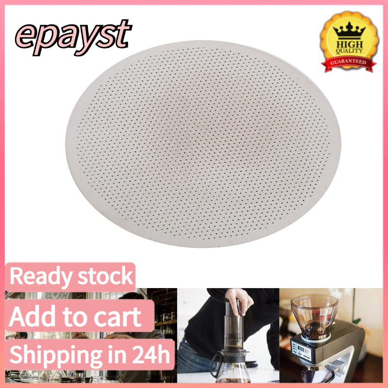 Epayst Filter Solid Stainless Reusable Metal Steel Coffee Filter For AeroPress