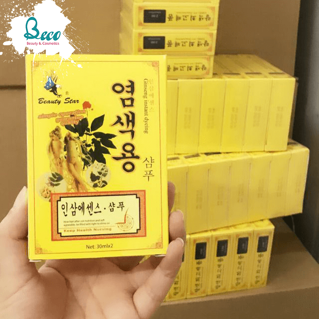 Dầu gội đen tóc thảo dược beauty star hàn quốc