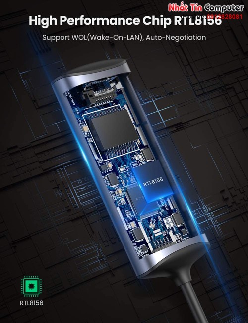 Cáp chuyển USB Type-C to LAN 2.5Gbps Ugreen 70446 Chính Hãng