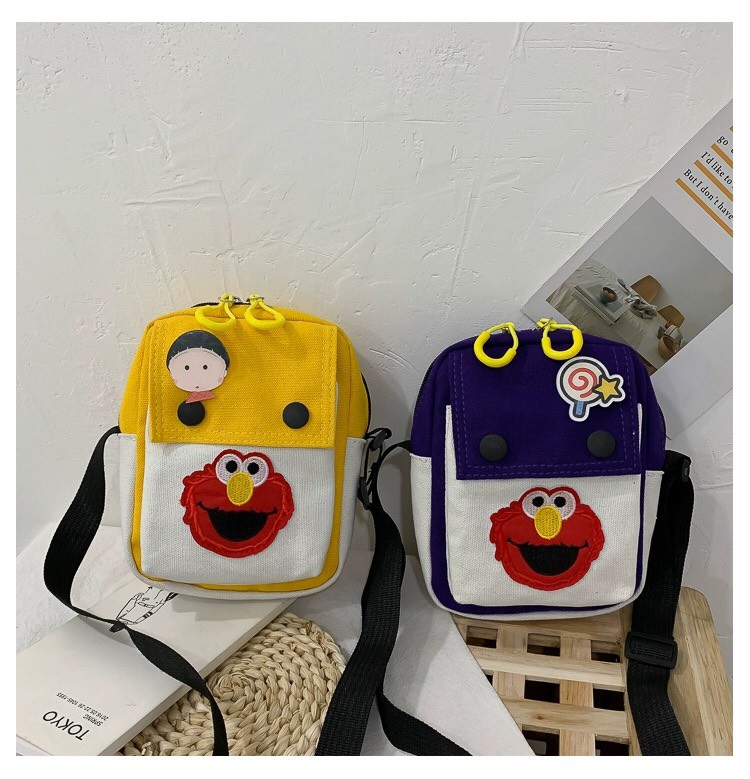 [HCM]Túi Đeo Chéo Hình Thú Angry Bird Form Đứng Hai Nút