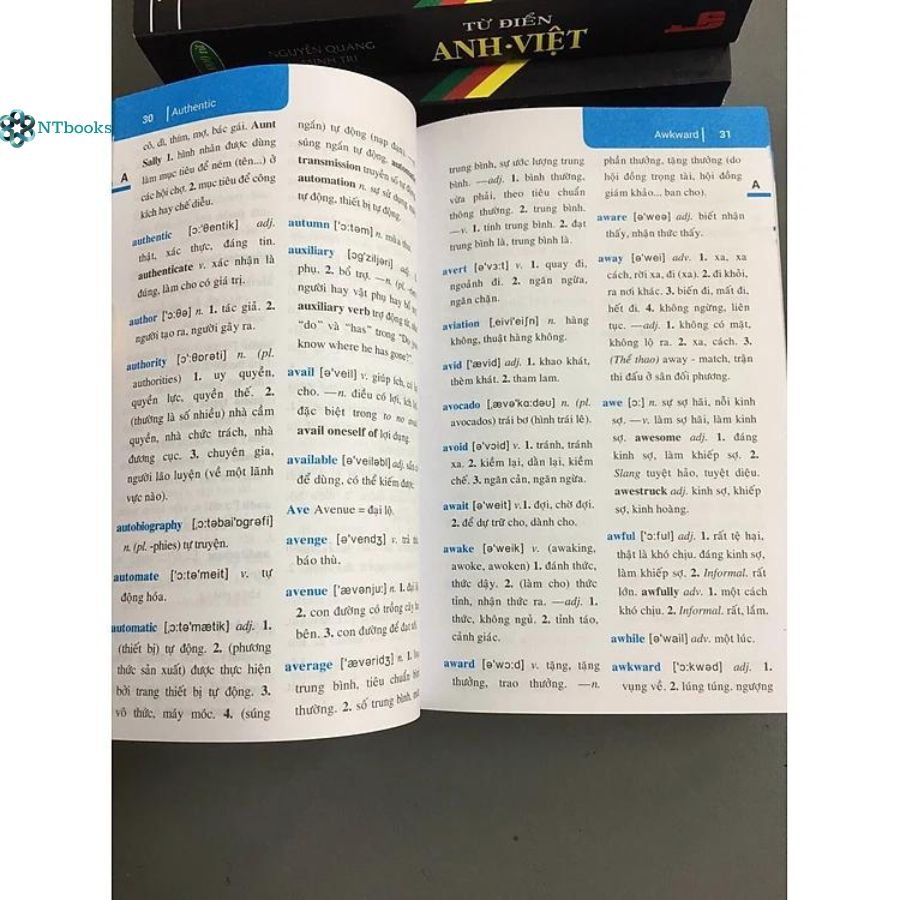 Sách Từ điển Anh - Việt - 30.000 từ - NTbooks