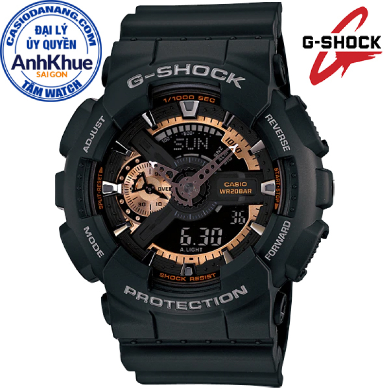 Đồng hồ nam dây nhựa Casio G-Shock chính hãng Anh Khuê GA-110RG-1ADR (51mm)