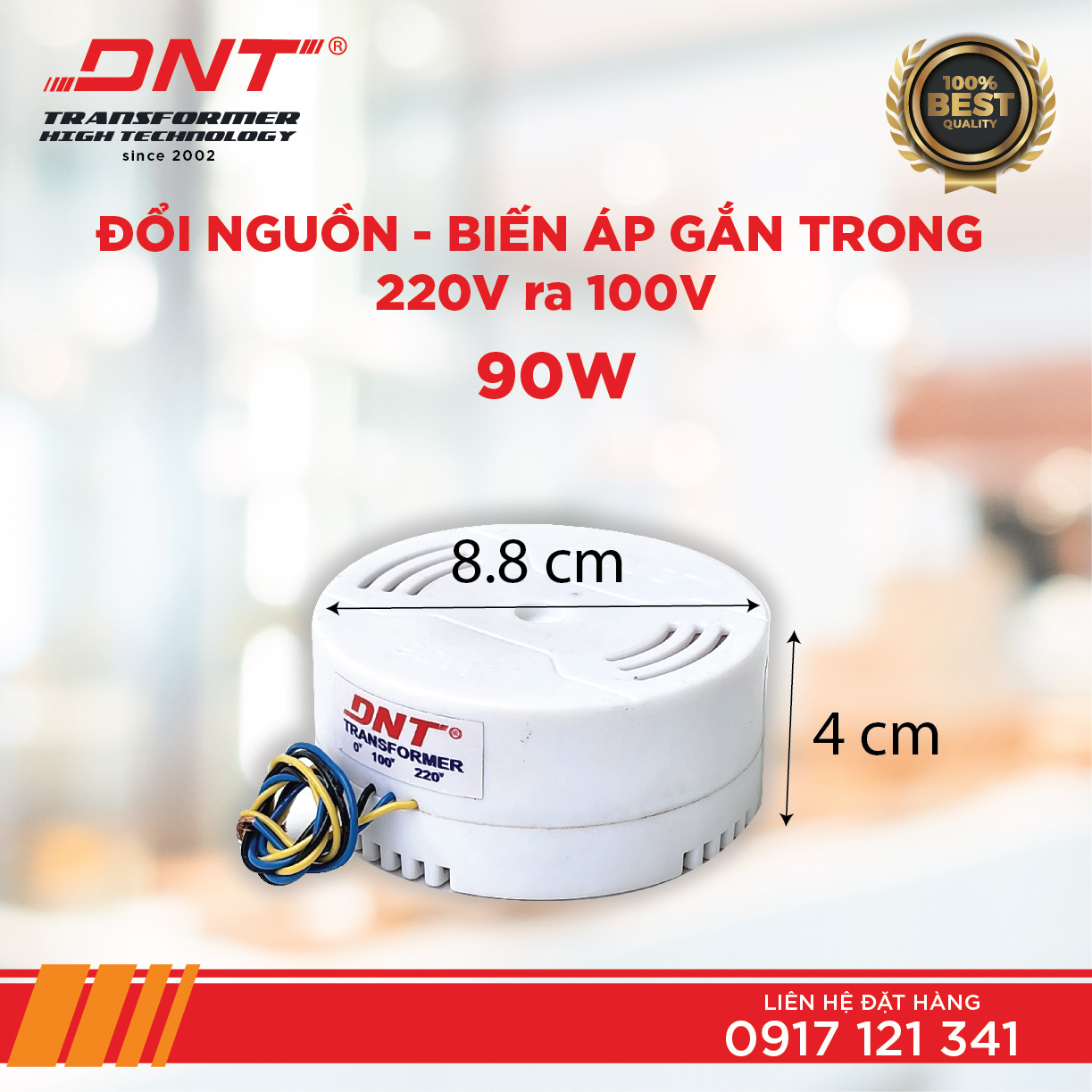 ĐỔI NGUÔN GẮN TRONG 220V RA 100V DNT