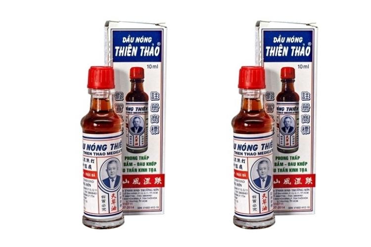 2 Chai dầu nóng Thiên Thảo 10ml