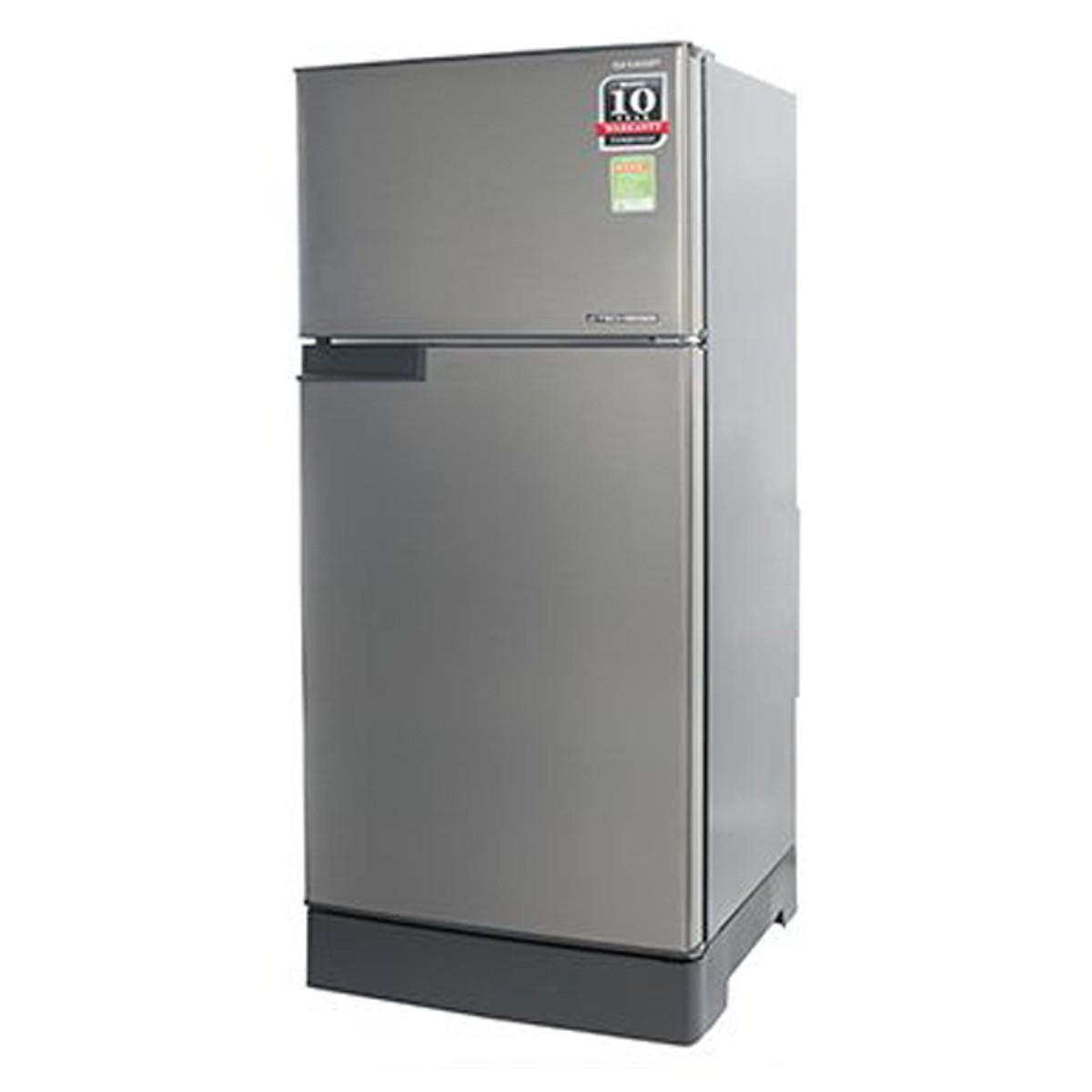 Tủ Lạnh Inverter Sharp SJ-X176E-SL (150L) - Bạc (Công nghệ J-Tech Inverter, làm đá nhanh, kháng khuẩn, khử mùi, bảo hành 12 tháng)