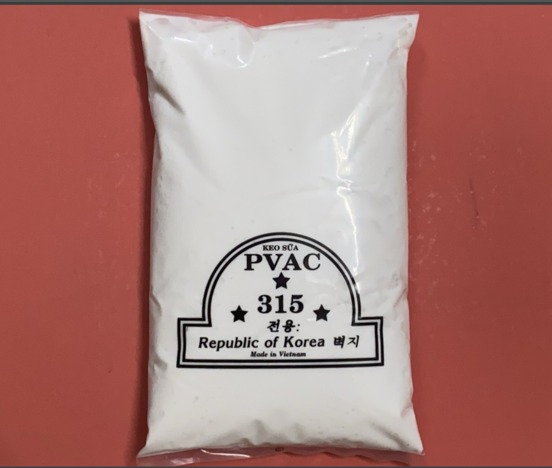 1Kg Keo sữa dán tường Hàn Quốc dùng để dán giấy dán tường và đồ thủ công, dán thảm, đồ trang trí - Song Long Decor