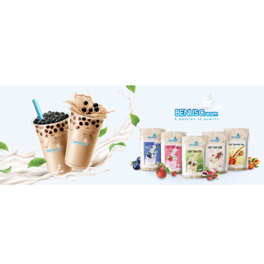 BỘT TRÀ SỮA HÒA TAN BENUSCream - Túi 1kg