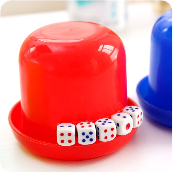 Combo 5 Bộ Đồ chơi xúc xắc, lắc xí ngầu (1 bộ kèm 5 hạt xúc xắc)