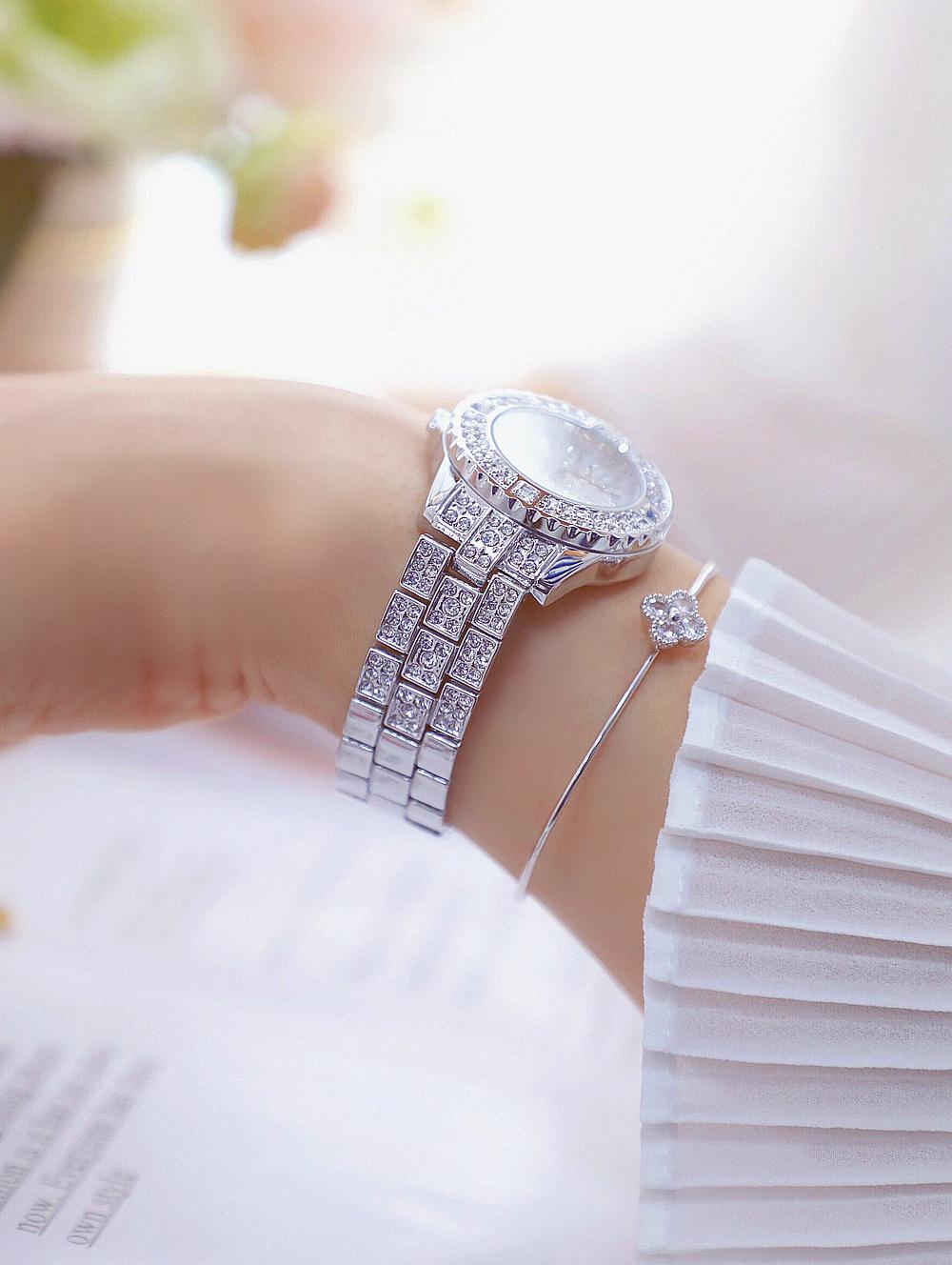 Đồng hồ nữ Bee Sister FA08040 dây đính đá cao cấp