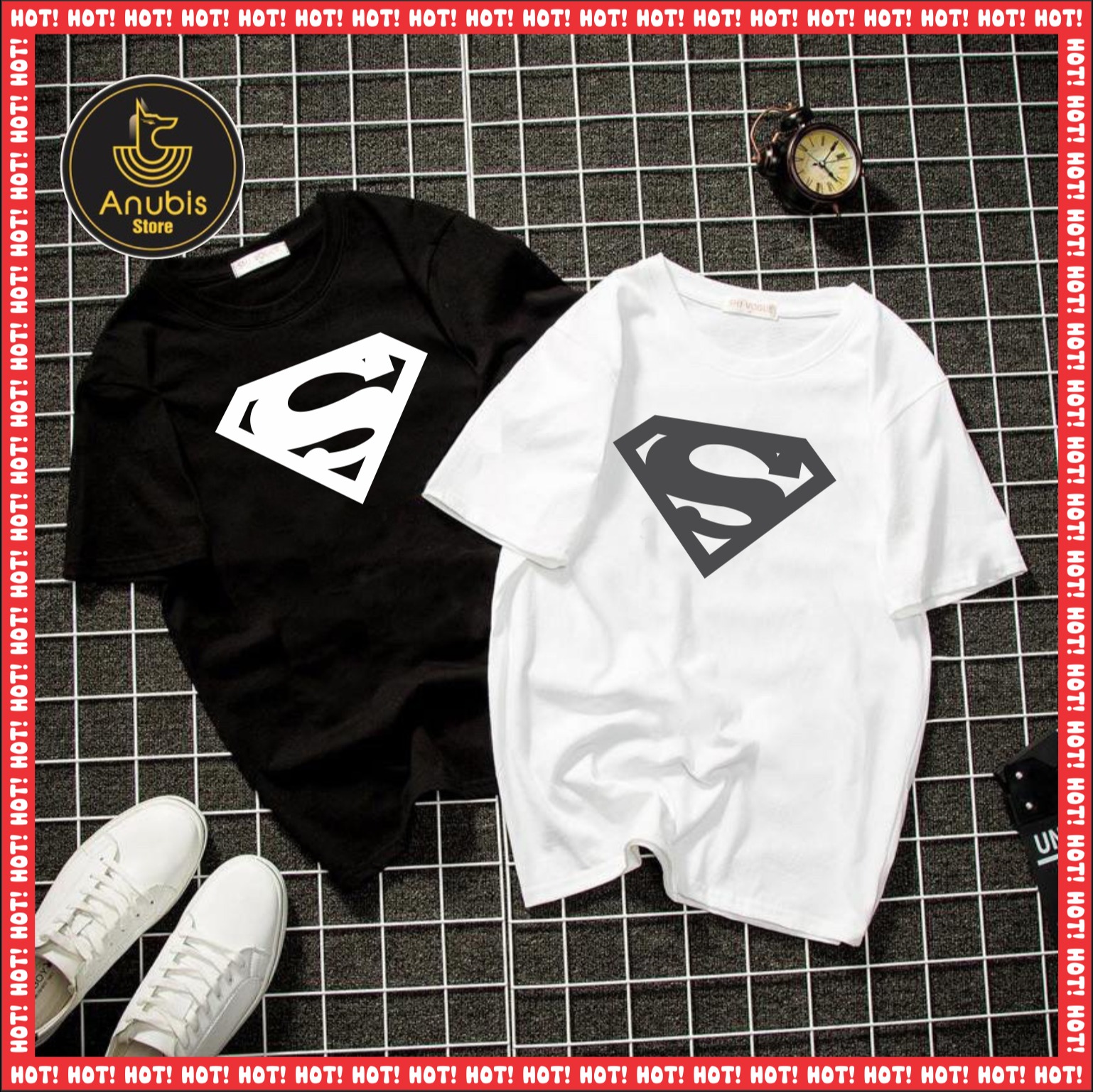 [HCM]ÁO THUN UNISEX SIÊU ANH HÙNG TRẮNG VÀ ĐEN CỰC CHẤT [7 MẪU]
