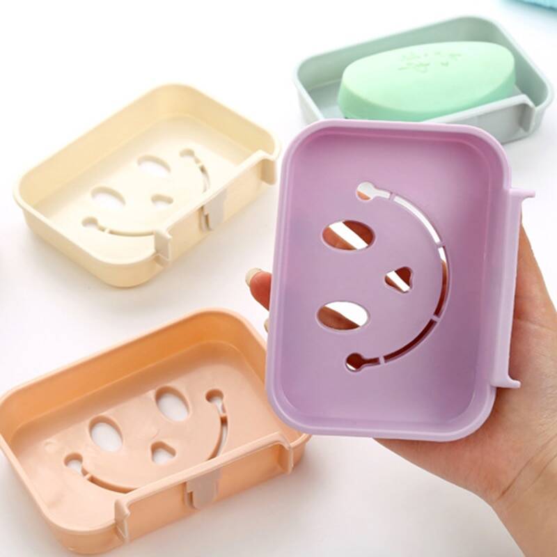 Khay Để Xà Phòng Dán Tường Hình Mặt Cười.