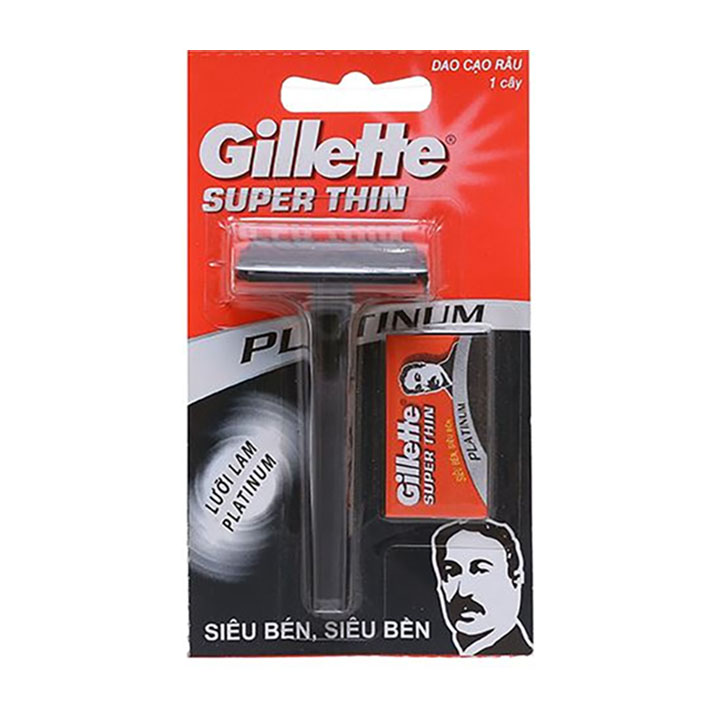 Dao cạo lưỡi lam Gillette Super Thin Click Er-80 - Vỉ 1 cái