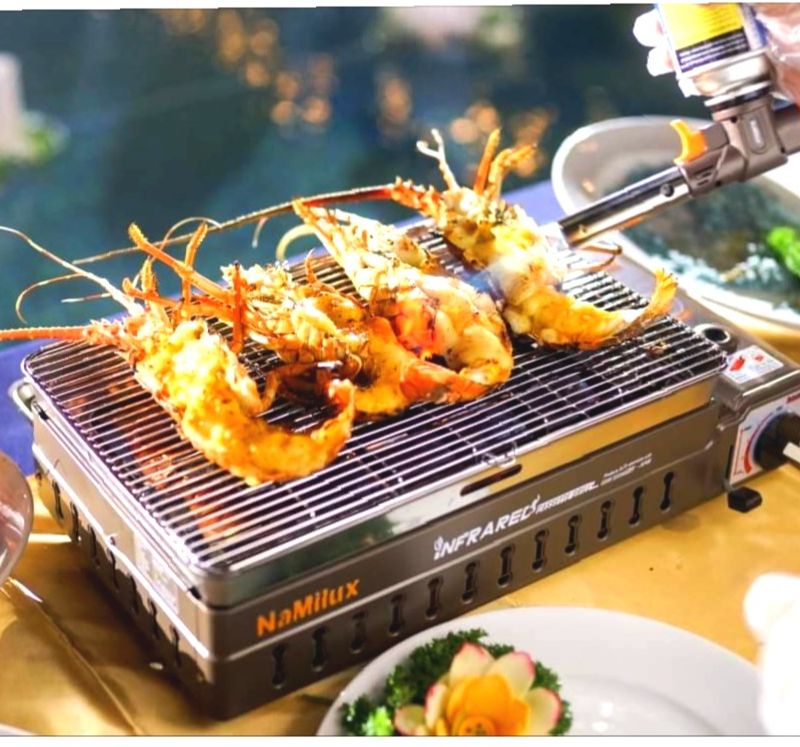 [HCM]BẾP NƯỚNG GA MINI NAMILUX GM2120PS(HAI CHỨC NĂNG NƯỚNG & NẤU)