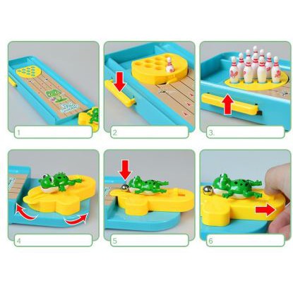 Đồ chơi bowling ếch / bowling vịt vui nhộn cho bé từ 3 tuổi