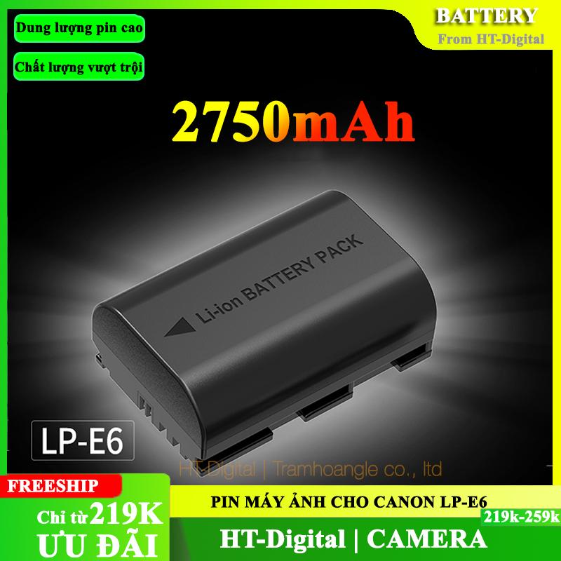 Pin Máy Ảnh Canon LP-E6 2650mAh Cho Canon 60D 70D 6D 7D 5D MARK II 5D MARK III 7D II