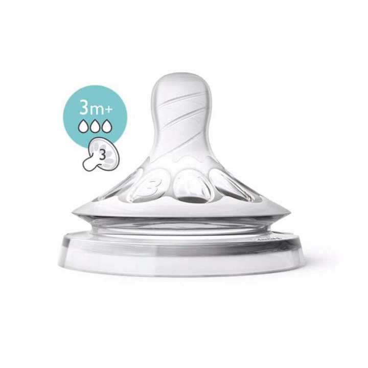 Núm ti Philips Avent Natural cổ rộng đủ số [CAM KẾT BÁN GIÁ NHẬP - HÀNG CHÍNH HÃNG]