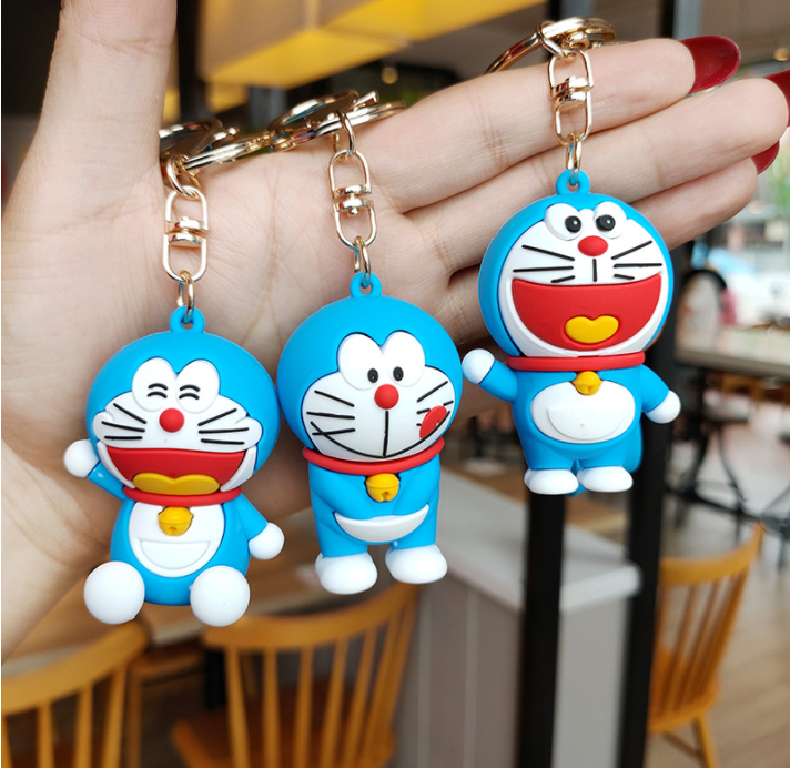 Móc Khóa Doremon Silicon 3D Siêu To, Siêu Cute, Loại 1