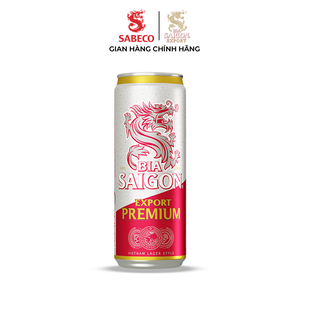 Nồng Độ Cồn 4.8% - Combo 2 Thùng 24 Lon Bia Sài Gòn Export Premium 330ml