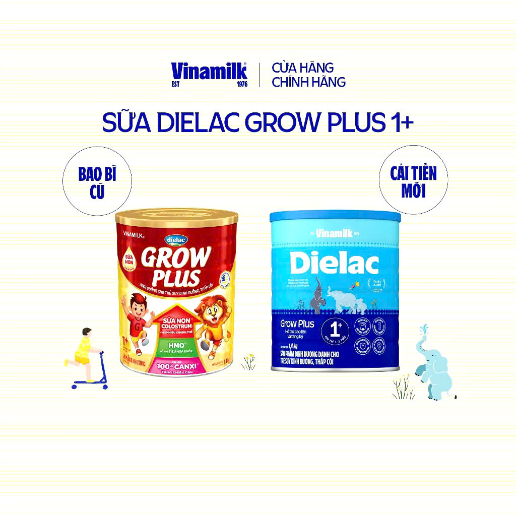 Sữa Bột Dielac Grow Plus 1+ HT 1400g (Sữa Non)