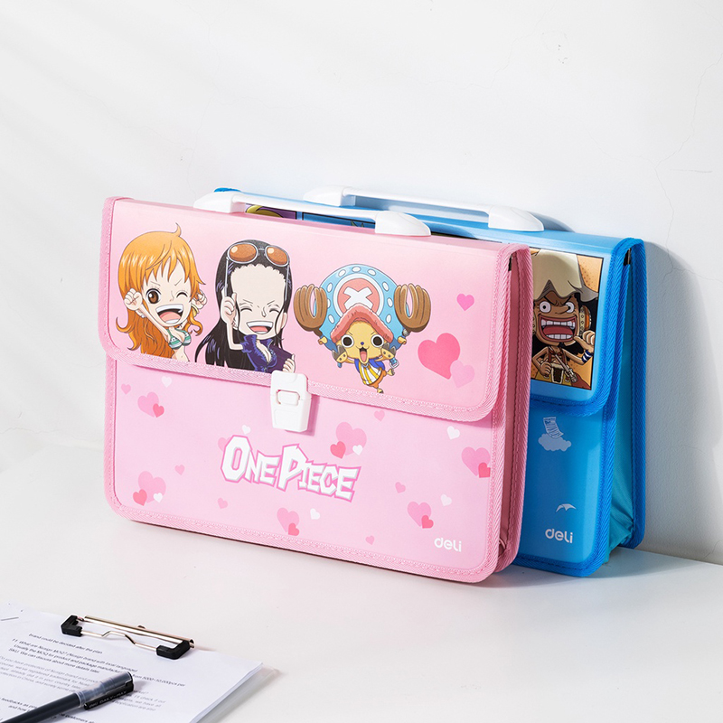 Cặp học sinh 2 ngăn  One Piece  F620 (Deli)