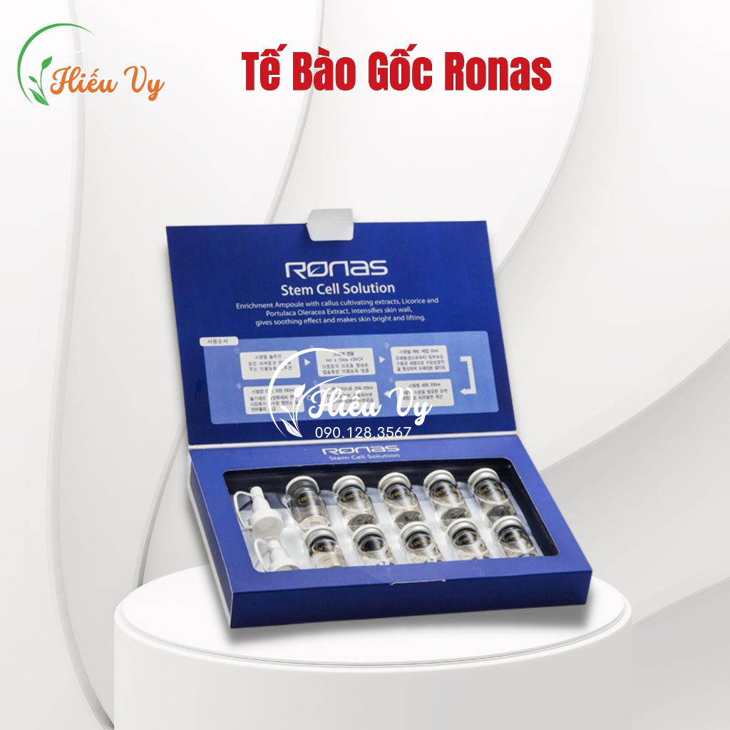 [ Date 2026 ] Tinh Chất Tế Bào Gốc Ronas Stem Cell Solution Hàn Quốc Chính Hãng Trắng Da, Mờ Thâm, Chống Lão Hóa 5ml*10 lọ