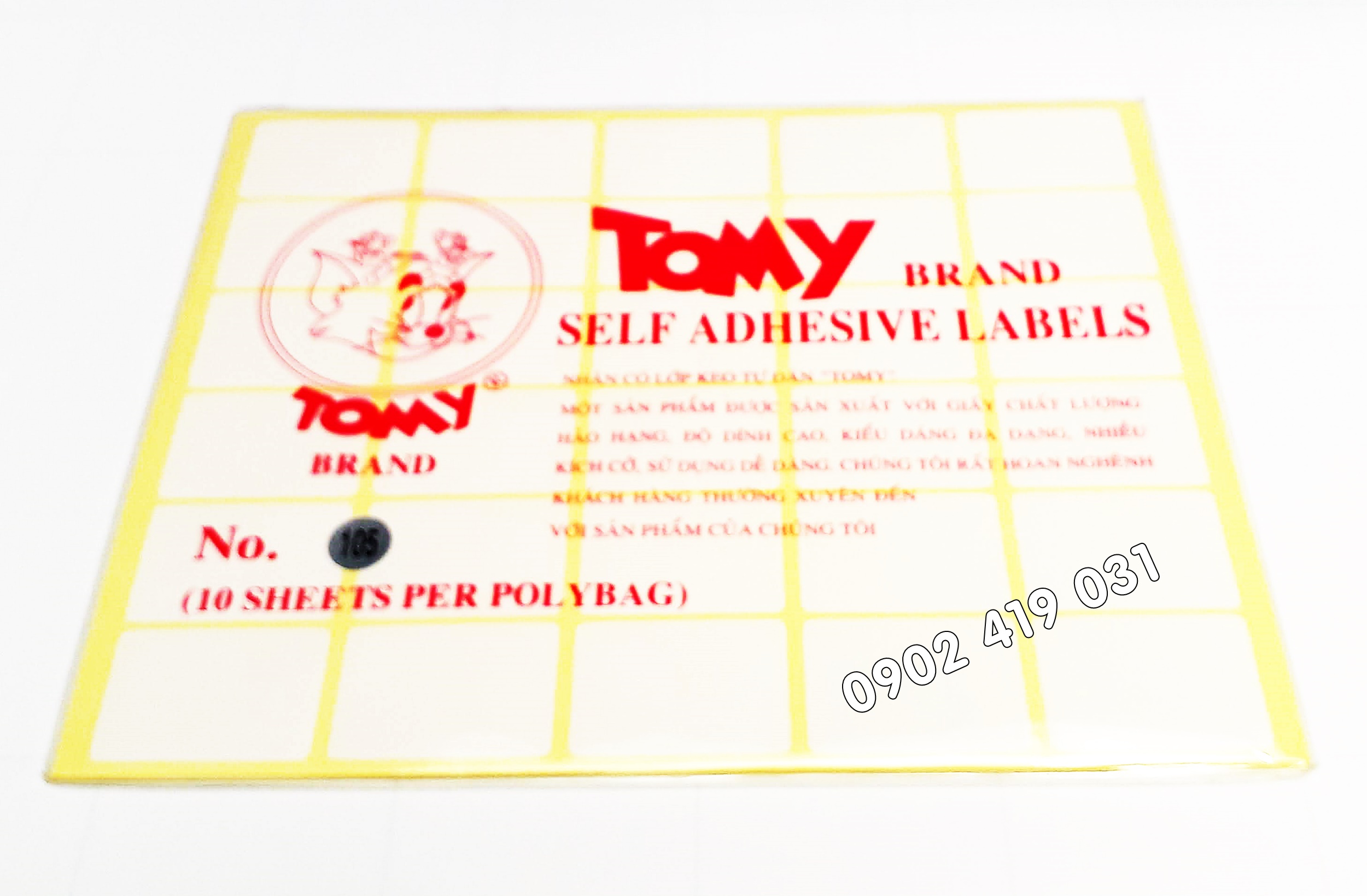 Tem Nhãn Dán Giấy in Decal Tomy ( Khách Chọn size )