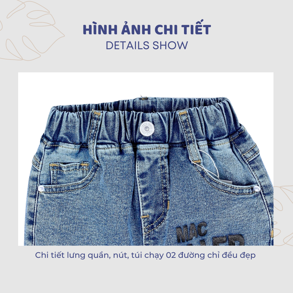 Quần jean bé trai,quần jean lững bé trai năng động thoải mái full size | FREESHIP MAX - JJ Kids Fashion