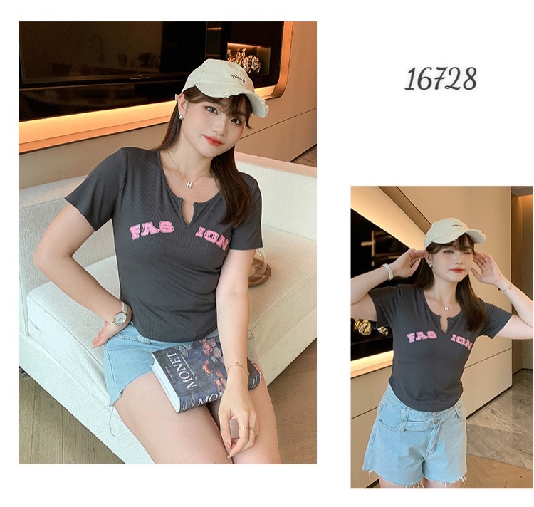 Áo kiểu croptop BIGSIZE Fashion 16728