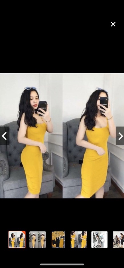 [HCM]Đầm Hai Dây Body Thun Cực Đẹp Hình Thật ????