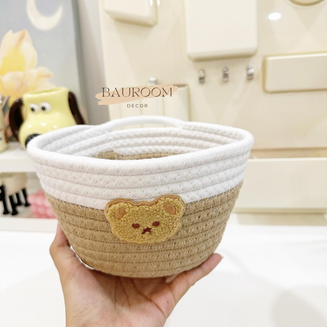 Giỏ đựng đồ hình mặt cười siêu kute (Hàng có sẵn / Shop tự chụp)