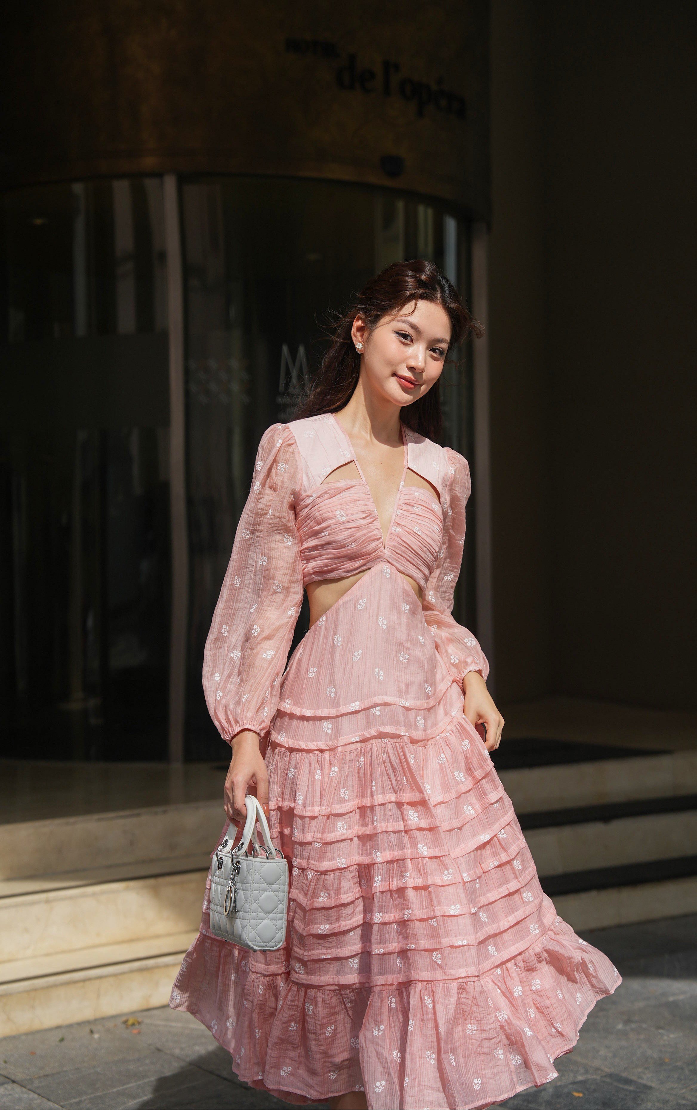 SÒ VINTAGE - CATHERINA Đầm hoa tay dài