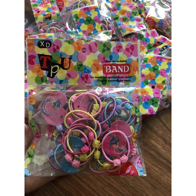 Túi 50 Dây Buộc Tóc Xinh Cho Bé