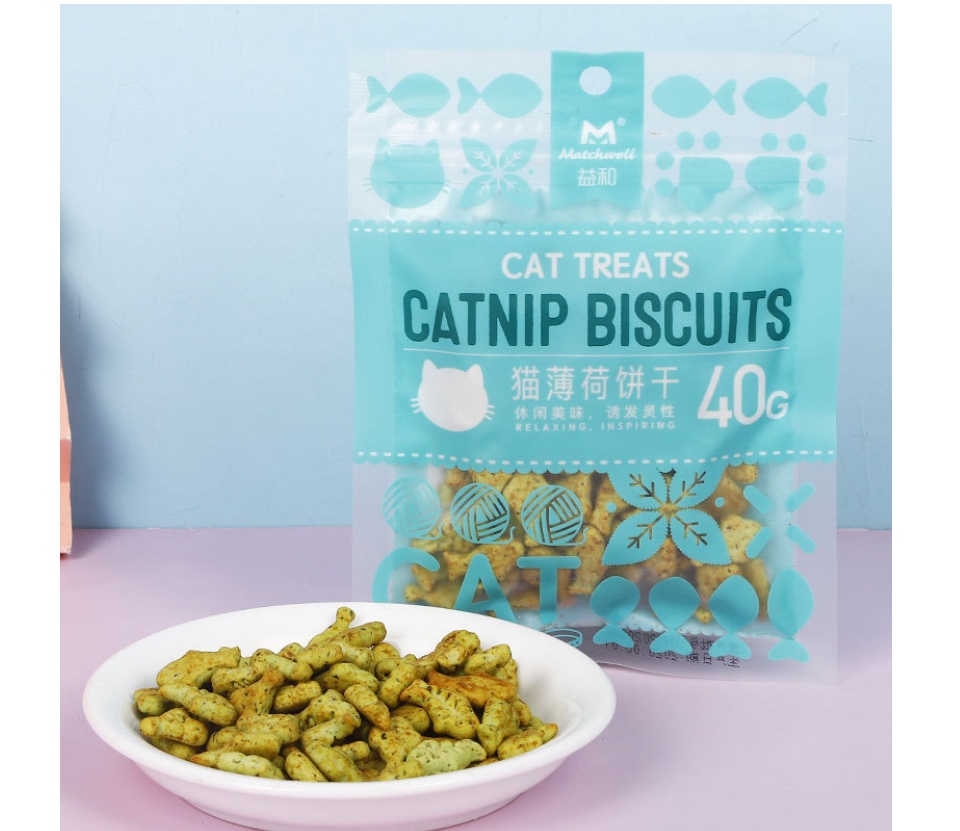 Bánh Thưởng Cỏ Mèo Biscuits Catnip|Bánh cá Catnip cho mèo - 2 Con Mèo Petshop