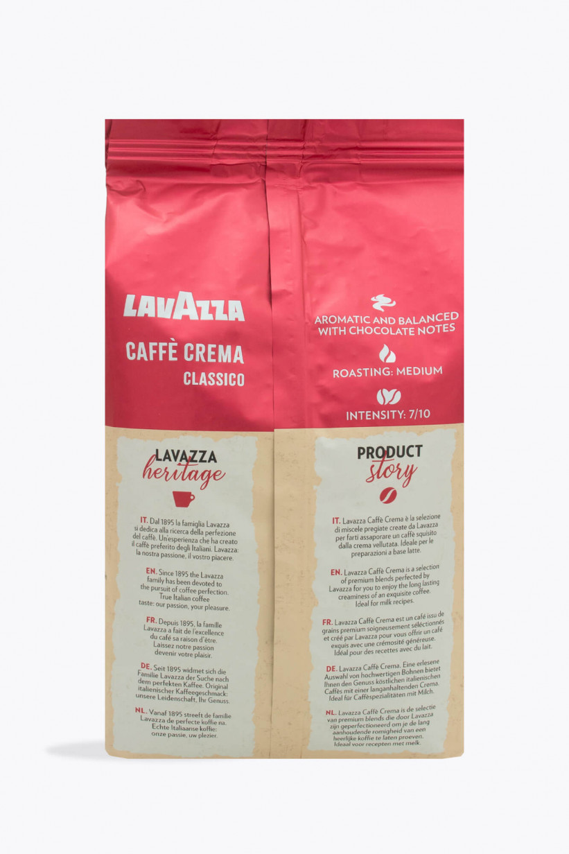 Cà phê hạt đã rang Lavazza Caffè Crema Classico 1000g