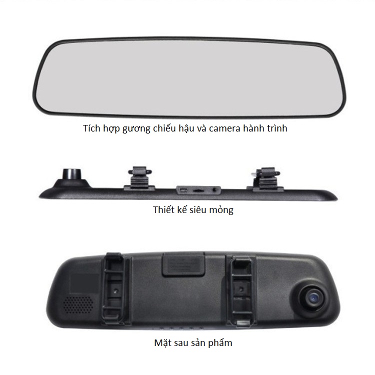 CAMERA GƯƠNG CHIẾU HẬU 4.0 ( ĐƠN )Camera hành trình full HD,Camera Hành Trình Xe Hơi Dạng Gương cho ô tô xe hơi xe tải,170 độ cho ô tô xe tải - VT auto.(GIÁ CỰC SỐC) Fc Kun