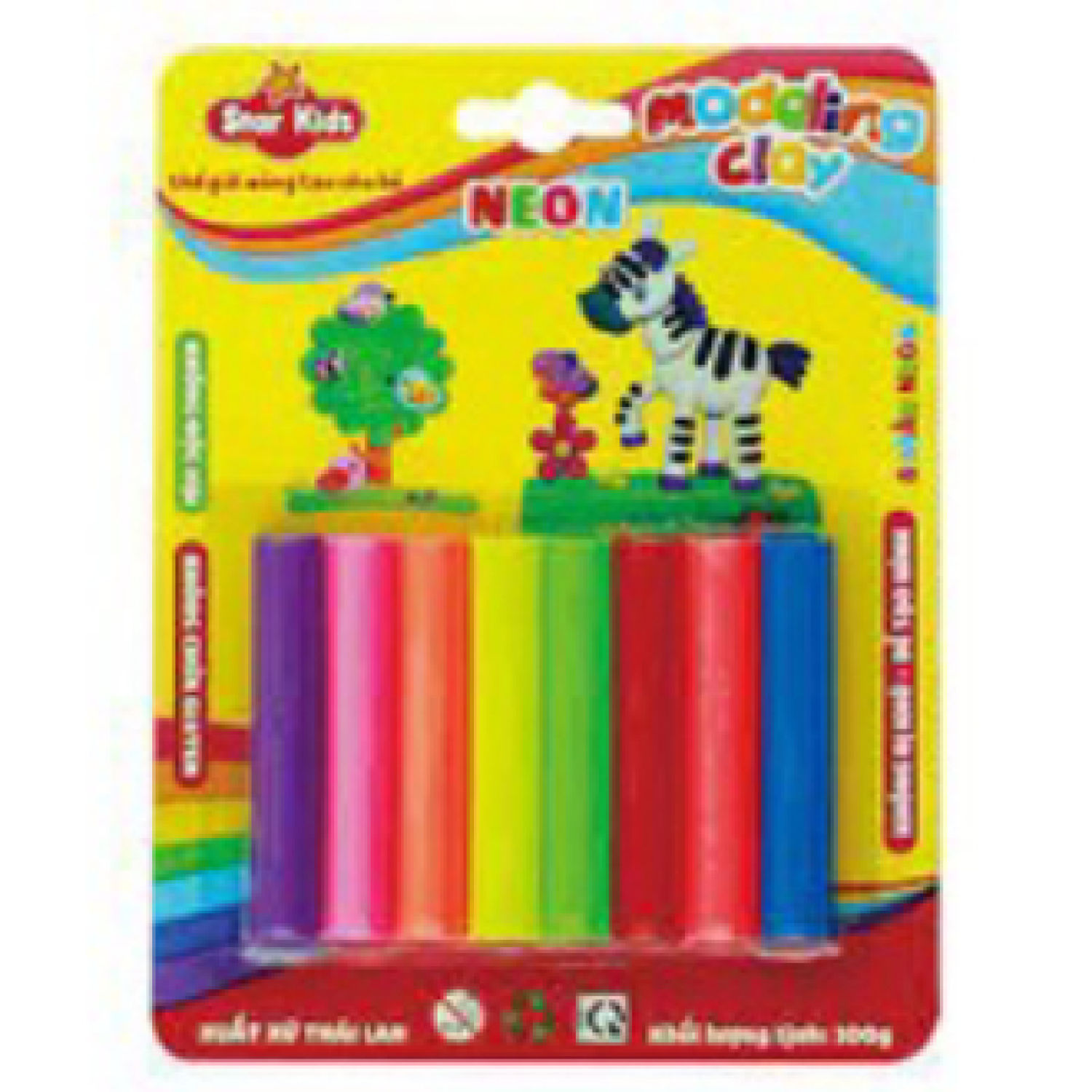 Thái Lan Vỉ đất sét nặn cho bé hiệu Star kid .[(Hàng cao cấp sẵn hàng, giá sỉ)