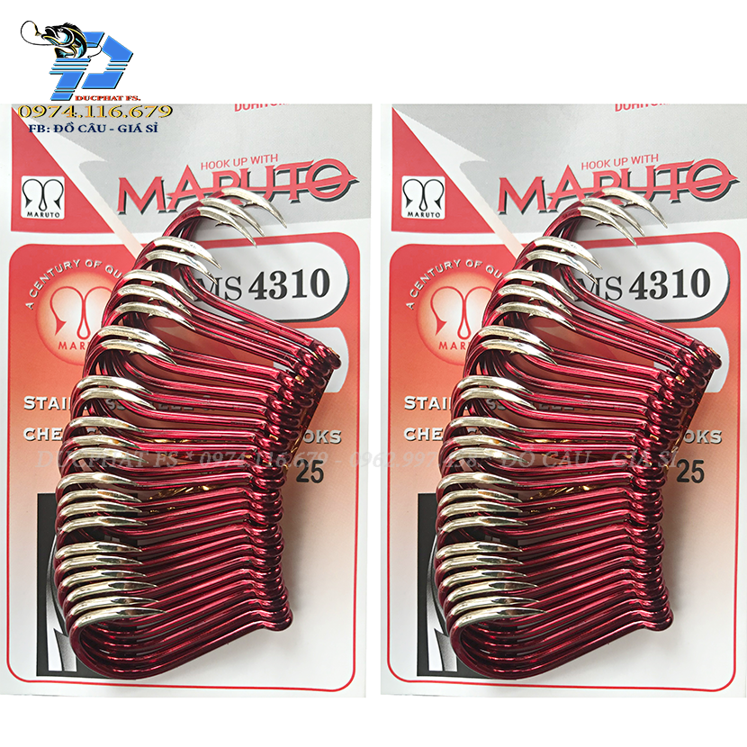 Lưỡi câu cá tra maruto đỏ