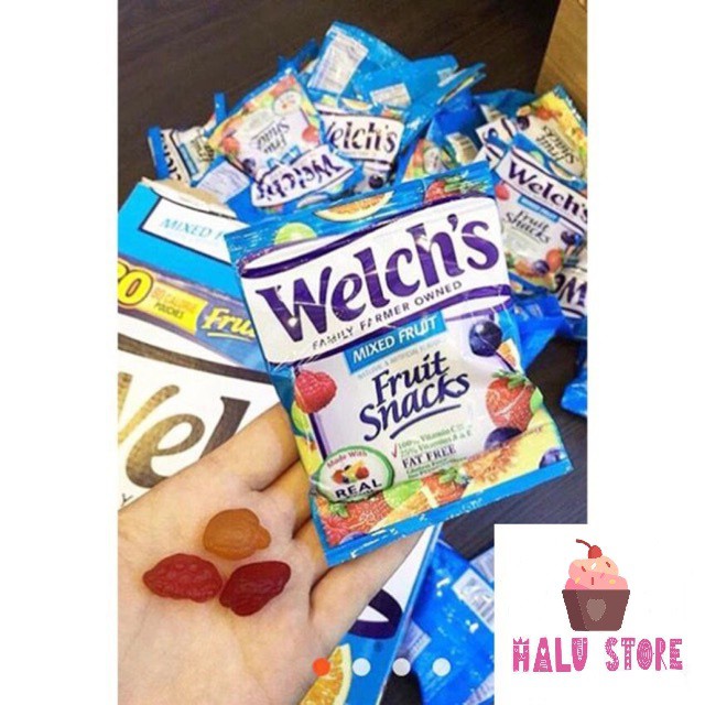 [Siêu Ngon] Kẹo Dẻo Trái Cây Welchs MỸ Gói Nhỏ 25.5 Gram