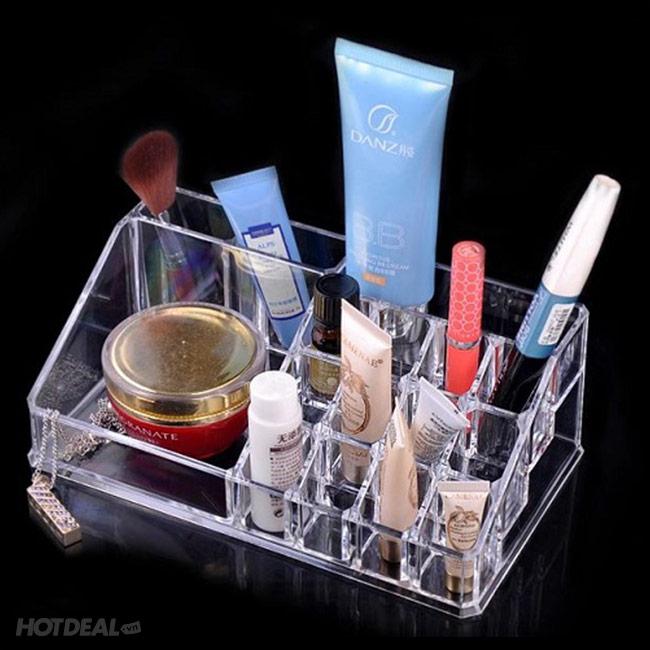 Kệ đựng mỹ phẩm mica 4 tầng
